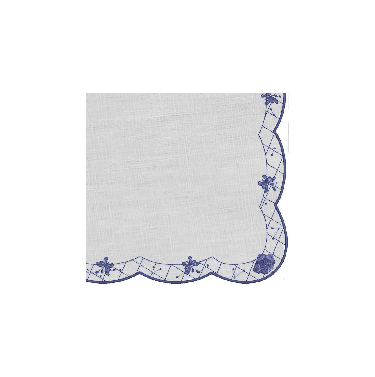 Napkin Florentine Periwinckle