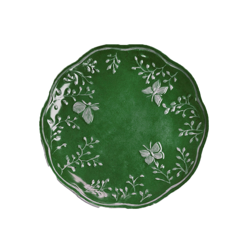 Salad plate Florentine Moss Green