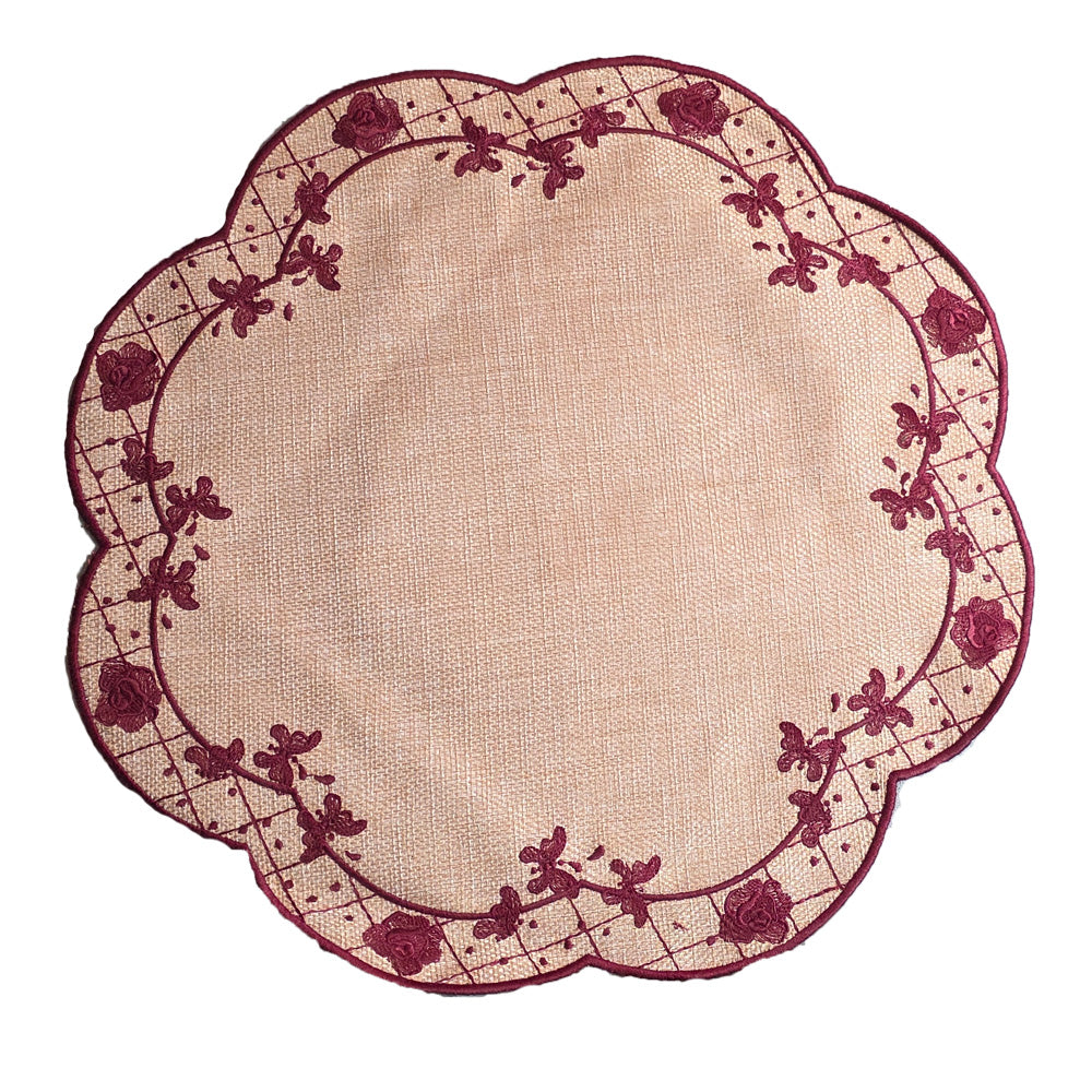 Placemat Florentine Burgundy