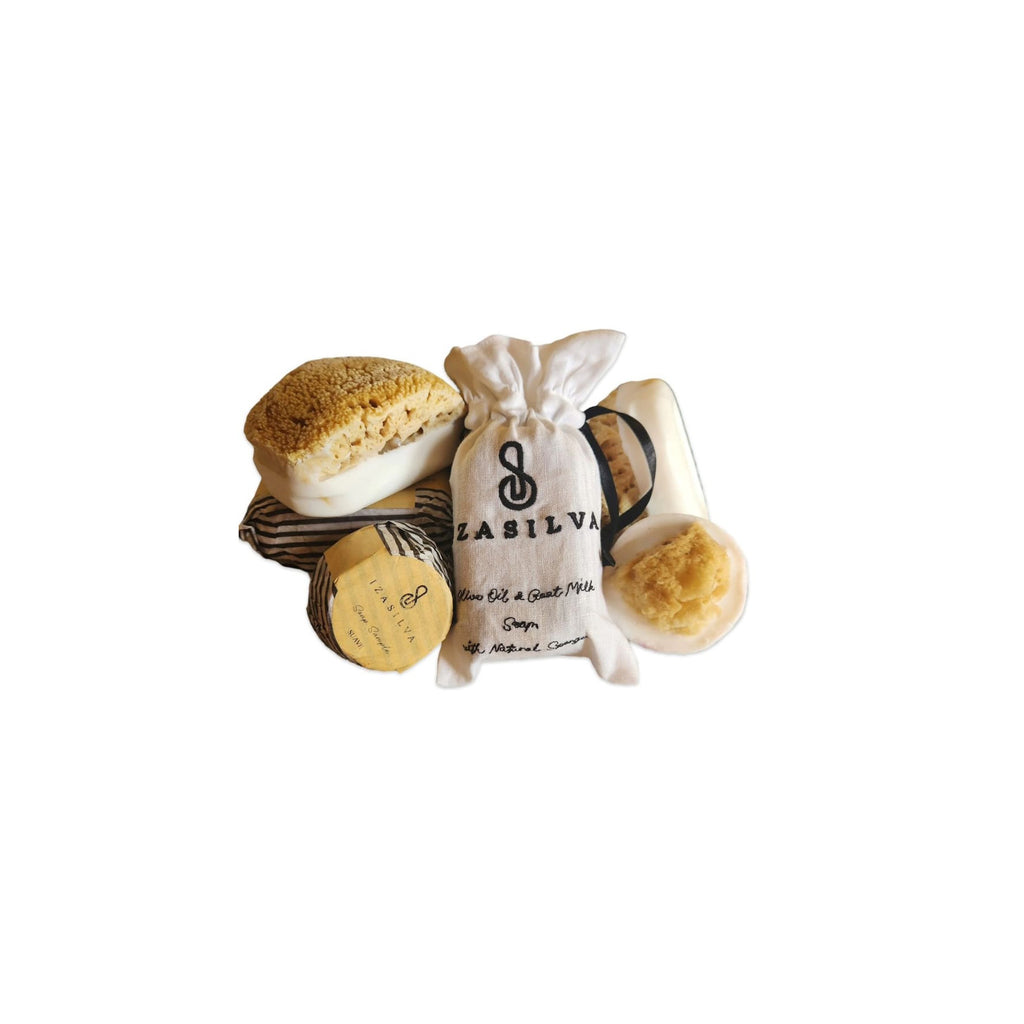 Iza Silva -Natural Sponge Soap- Olive oil and Goat Milk