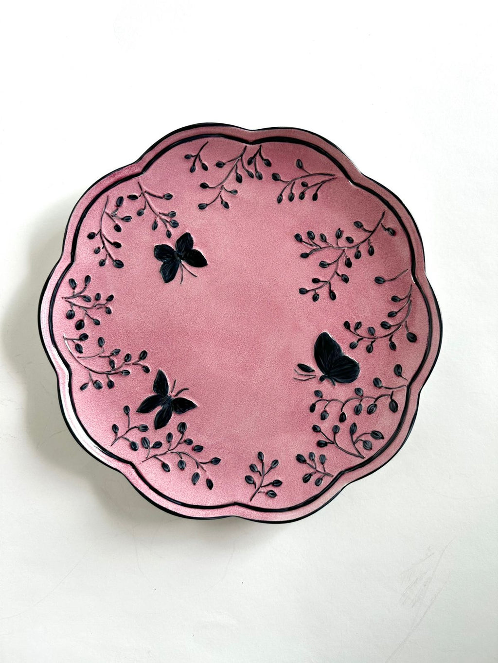 Hand Painted Porcelain Plates -Florentine Collection -Dessert Plates
