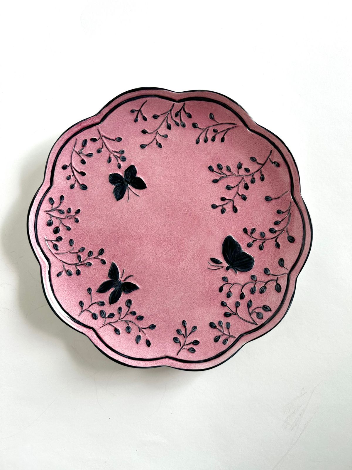 Hand Painted Porcelain Plates -Florentine Collection -Dessert Plates
