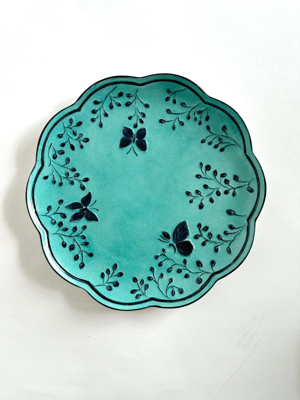 Hand Painted Porcelain Plates -Florentine Collection -Dessert Plates