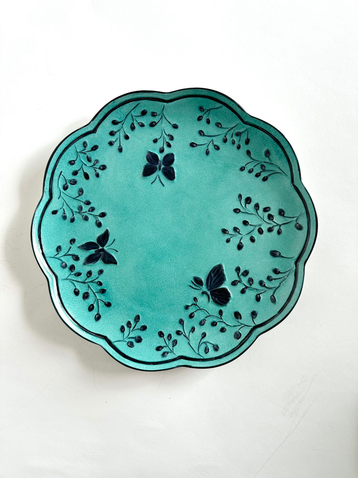 Hand Painted Porcelain Plates -Florentine Collection -Dessert Plates