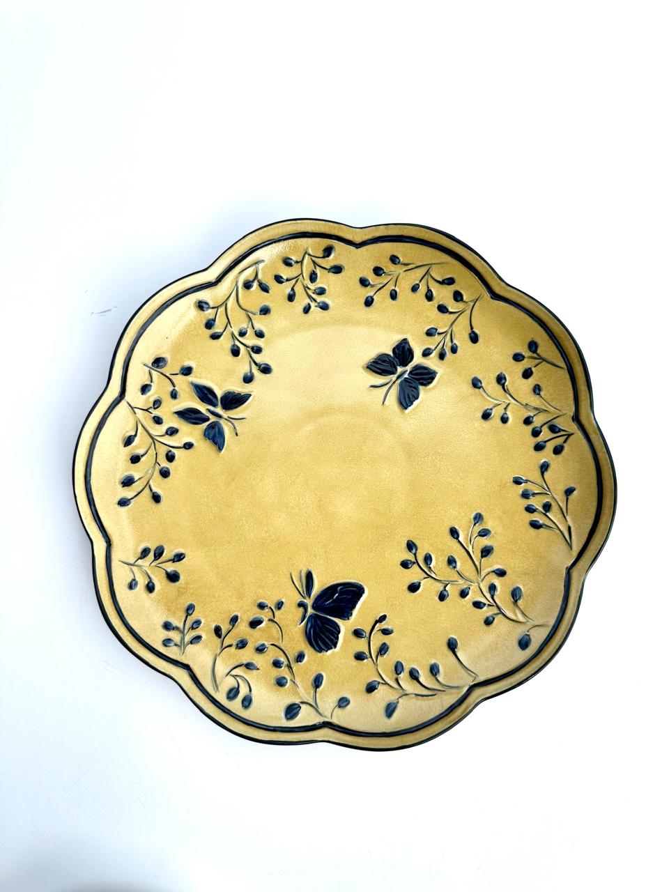 Hand Painted Porcelain Plates -Florentine Collection -Dessert Plates
