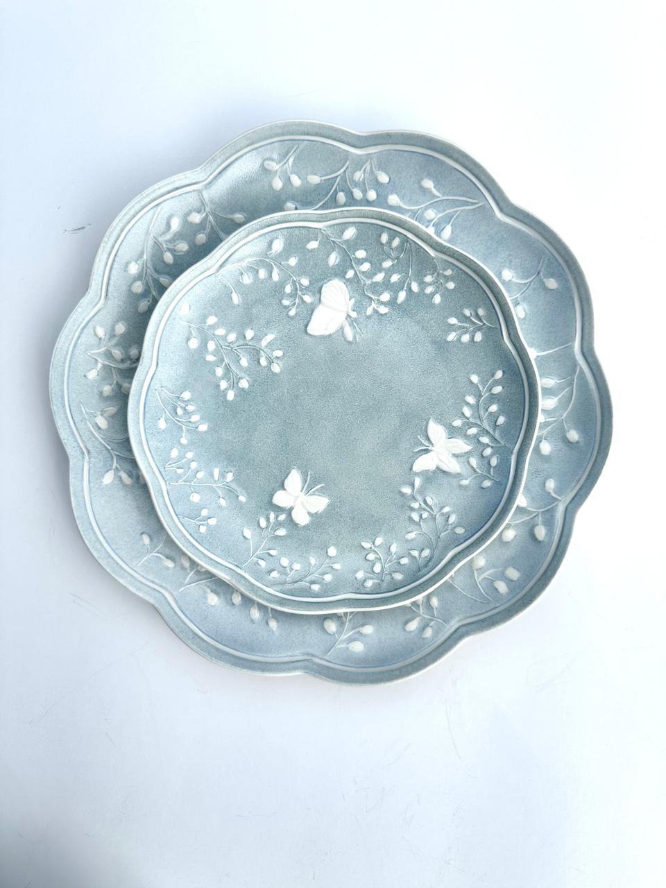 Hand Painted Porcelain Plates -Florentine Collection -Dessert Plates