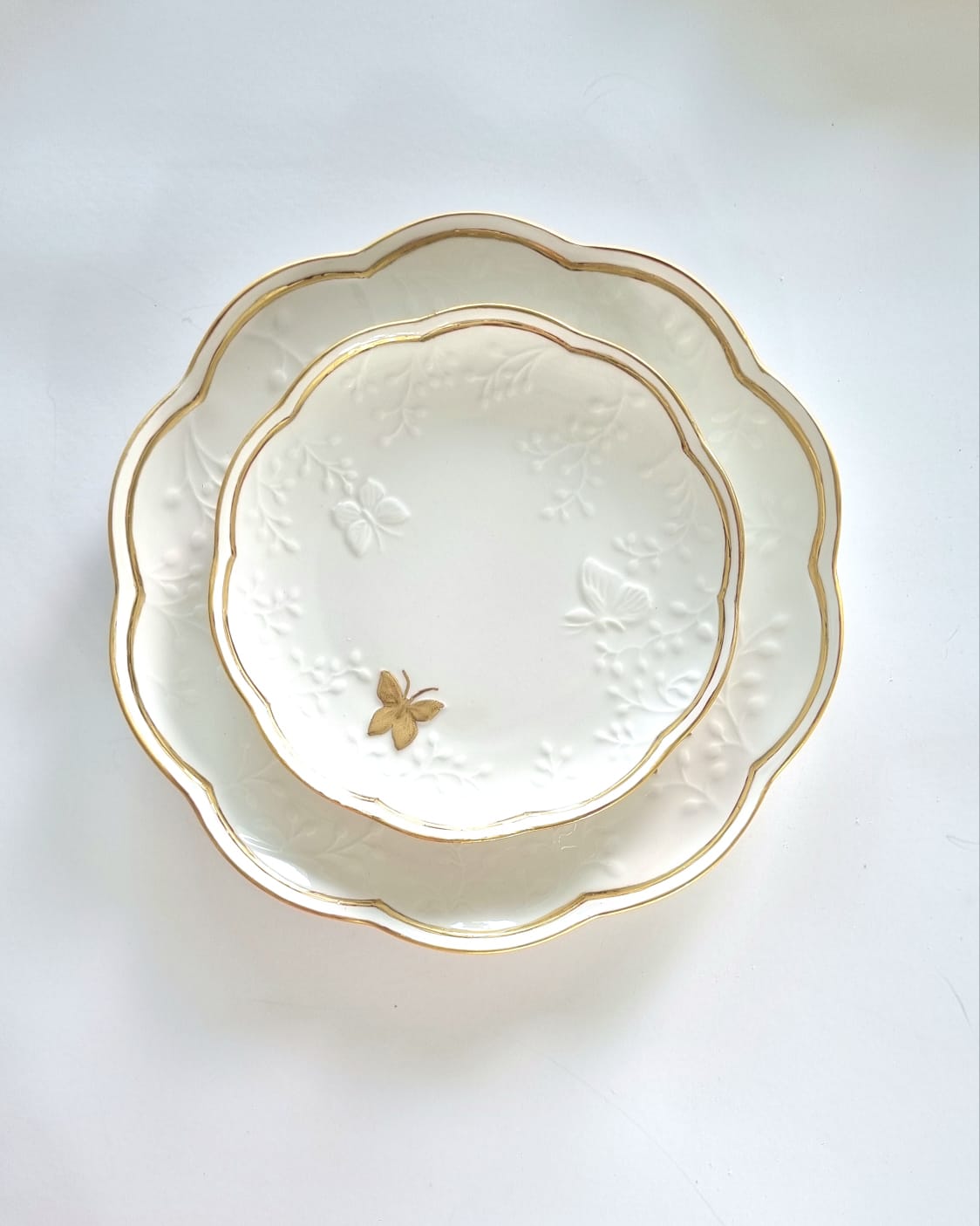 Hand Painted Porcelain Plates -Florentine Collection -Dessert Plates