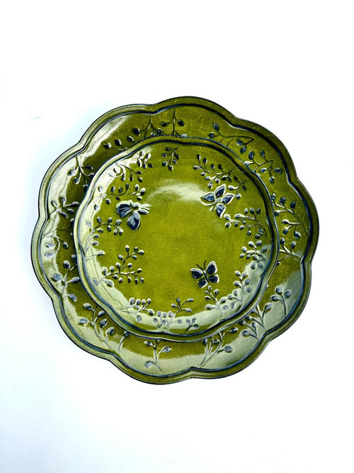 Hand Painted Porcelain Plates -Florentine Collection -Dessert Plates